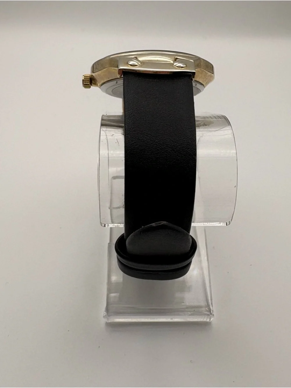 Charming Charlie Black & Gold Sleek Women’s Watch‎ New Battery Works!